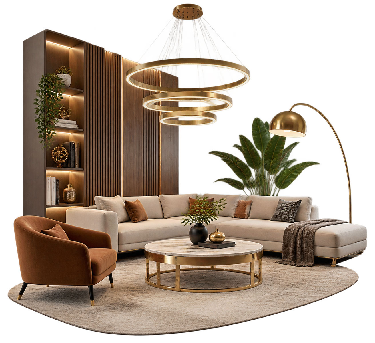 Luxury Living Room Vignette 1